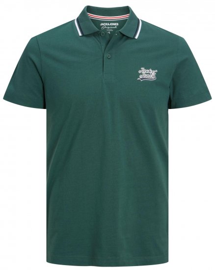 Jack & Jones JORTREVOR Polo Shirt Trekking Green - Polo- & Piqueskjorter - Poloskjorte i store størrelser - 2XL-8XL