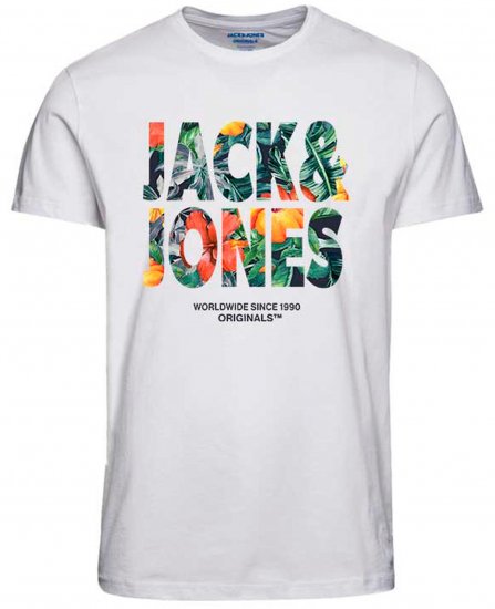 Jack & Jones JORBOOSTER T-Shirt Bright White - T-skjorter - Store T-skjorter - 2XL-14XL