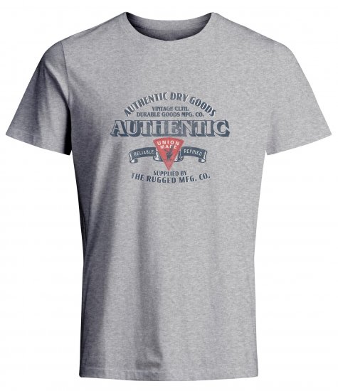 Jack & Jones JPRBLU Vintage T-shirt Grey - T-skjorter - Store T-skjorter - 2XL-14XL