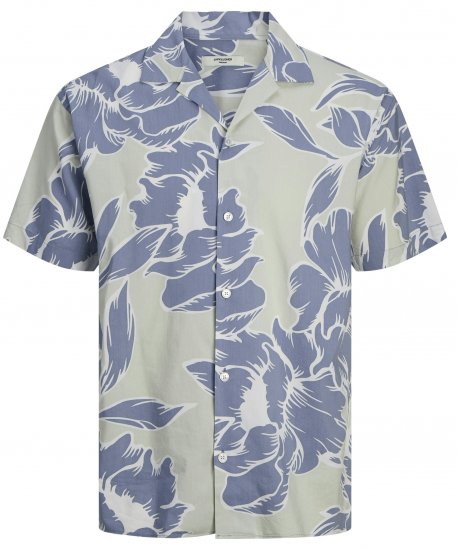 Jack & Jones JPRBLAPALMA RESORT Shirt Green Tint - Skjorter - Store skjorter - 2XL-8XL