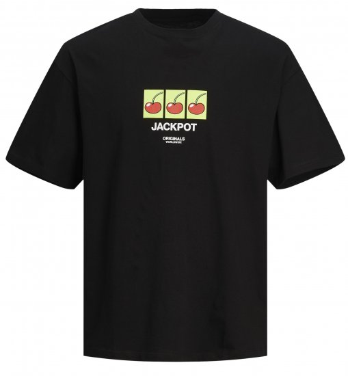 Jack & Jones JORBLOCKPOP T-Shirt Black - T-skjorter - Store T-skjorter - 2XL-14XL