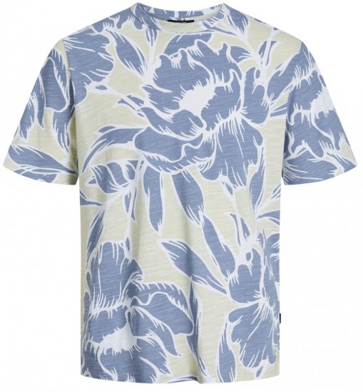 Jack & Jones JPRBLAPALMA AOP T-Shirt Green Tint - T-skjorter - Store T-skjorter - 2XL-14XL