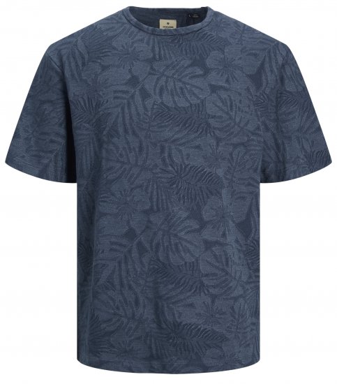 Jack & Jones JPRBLUNAEL T-Shirt Dark Denim - T-skjorter - Store T-skjorter - 2XL-14XL