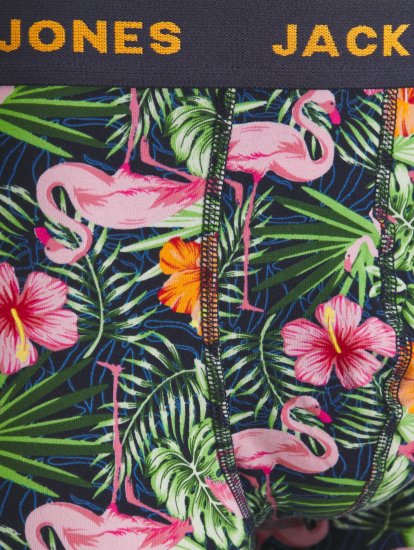 Jack & Jones JACPINK FLAMINGO TRUNKS 5 PACK Navy Blazer - Undertøy & badetøy - Undertøy store størrelser 