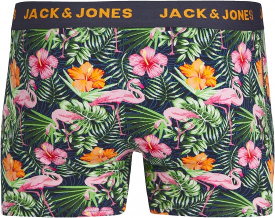 Jack & Jones JACPINK FLAMINGO TRUNKS 5 PACK Navy Blazer - Undertøy & badetøy - Undertøy store størrelser 
