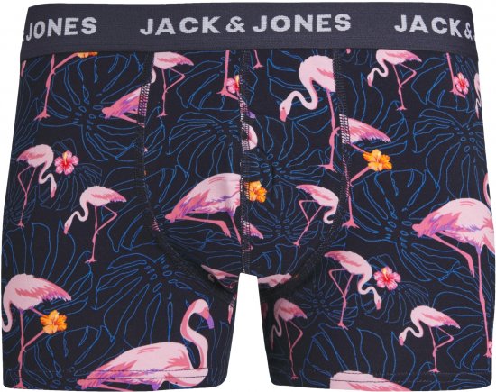 Jack & Jones JACPINK FLAMINGO TRUNKS 5 PACK Navy Blazer - Undertøy & badetøy - Undertøy store størrelser 