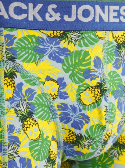 Jack & Jones JACPINEAPPLE SKULL TRUNKS 3 PACK Palace Blue - Boxershorts - Boksershorts for menn i store størrelser