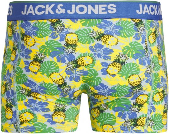 Jack & Jones JACPINEAPPLE SKULL TRUNKS 3 PACK Palace Blue - Boxershorts - Boksershorts for menn i store størrelser