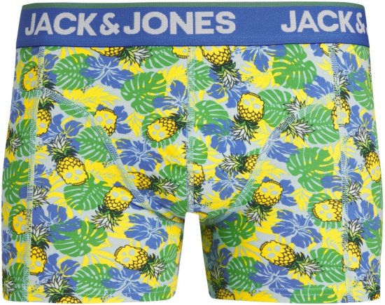 Jack & Jones JACPINEAPPLE SKULL TRUNKS 3 PACK Palace Blue - Boxershorts - Boksershorts for menn i store størrelser