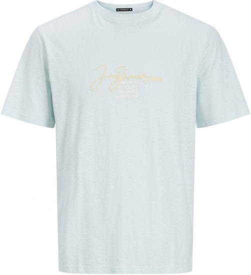 Jack & Jones JORARUBA BRANDING TEE SS CREW NECK Skylight - T-skjorter - Store T-skjorter - 2XL-14XL