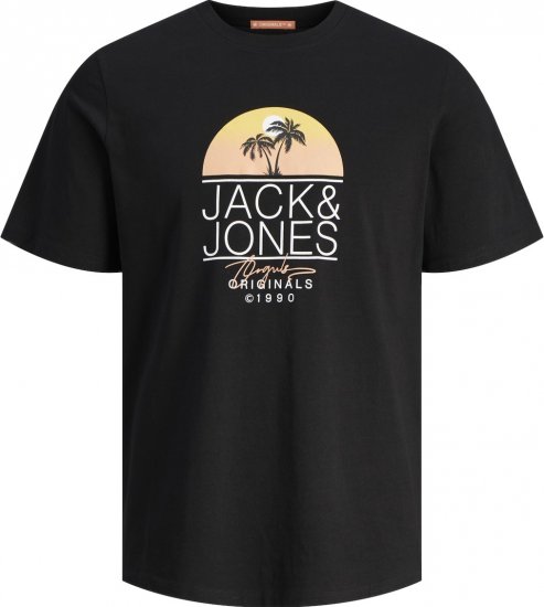 Jack & Jones JORCASEY T-Shirt Crew Neck Black - T-skjorter - Store T-skjorter - 2XL-14XL
