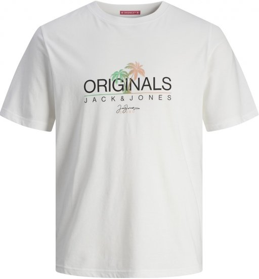 Jack & Jones JORCASEY T-Shirt Crew Neck Bright White - T-skjorter - Store T-skjorter - 2XL-14XL
