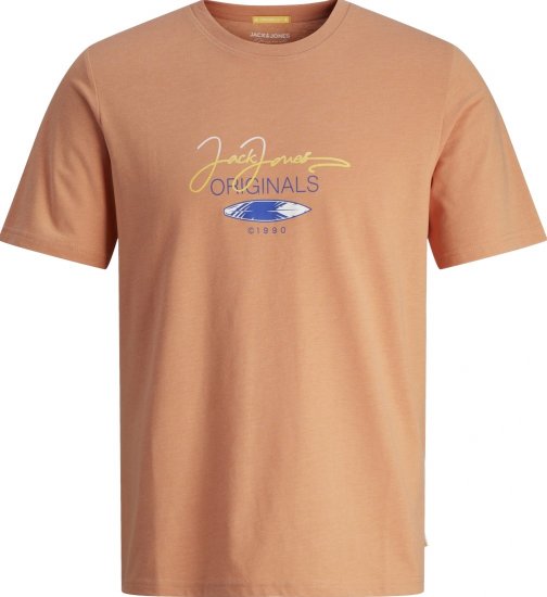 Jack & Jones JORCASEY T-Shirt Crew Neck Canyon Sunset - T-skjorter - Store T-skjorter - 2XL-14XL