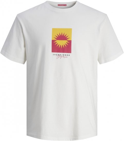 Jack & Jones JORMARBELLA BRANDING TEE SS Bright White - T-skjorter - Store T-skjorter - 2XL-14XL
