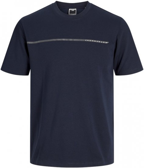 Jack & Jones FUSION Full Branding T-Shirt Sky Captain - T-skjorter - Store T-skjorter - 2XL-14XL