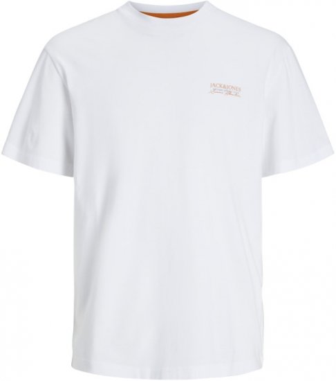 Jack & Jones Summer Vibes Crew Neck T-Shirt White - T-skjorter - Store T-skjorter - 2XL-14XL