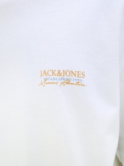 Jack & Jones Summer Vibes Crew Neck T-Shirt White - T-skjorter - Store T-skjorter - 2XL-14XL