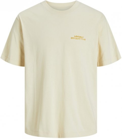 Jack & Jones Retiro Crew Neck T-Shirt Antique White - T-skjorter - Store T-skjorter - 2XL-14XL