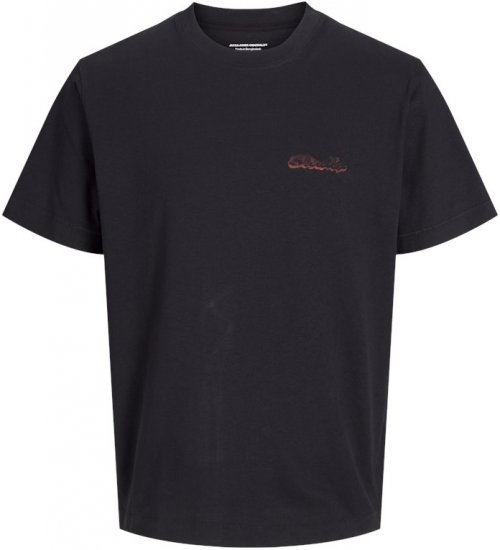 Jack & Jones Retiro Crew Neck T-Shirt Black - T-skjorter - Store T-skjorter - 2XL-14XL