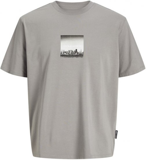 Jack & Jones Pacer Photo Branding Crew Neck T-Shirt Grey - T-skjorter - Store T-skjorter - 2XL-14XL