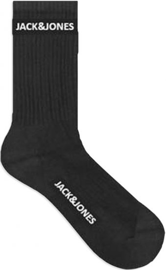 Jack & Jones BASIC LOGO Tennis Socks 5-Pack Black - Undertøy & Badetøy - Undertøy store størrelser 