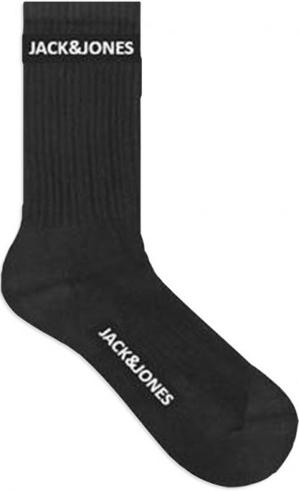 Jack & Jones BASIC LOGO Tennis Socks 5-Pack Black - Undertøy & Badetøy - Undertøy store størrelser 