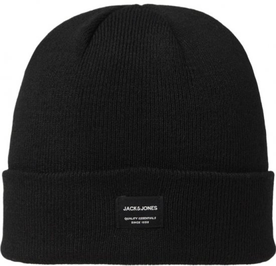 Stilig svart strikkelue fra Jack & Jones hos Motley Denim. Laget av mykt og slitesterkt materiale som gir varme, komfort og en a