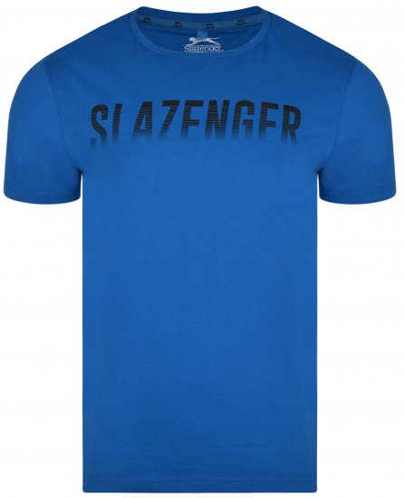 Slazenger Jonathan T-shirt Blue - T-skjorter - Store T-skjorter - 2XL-14XL