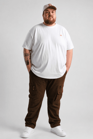 Kam Jeans Cargobukser Khaki - Jeans og bukser - Store Bukser og Store Jeans