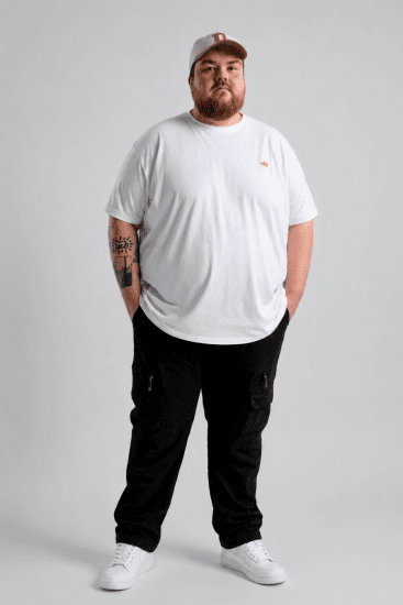 Kam Jeans Cargobukser Svart - Jeans og bukser - Store Bukser og Store Jeans