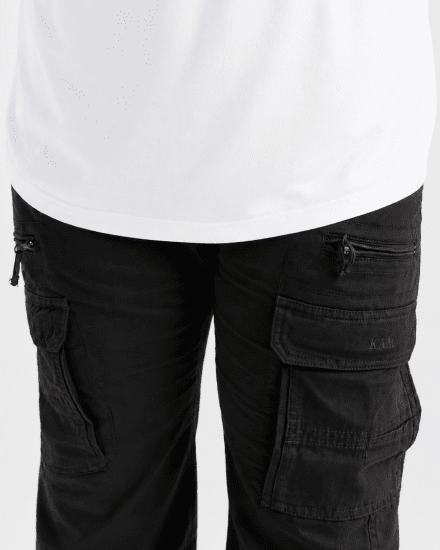 Kam Jeans Cargobukser Svart - Jeans og bukser - Store Bukser og Store Jeans