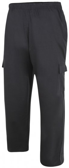 Kam Jeans Lightweight Sweatpants with Cargo pocket Black - Sweatbukser og-shorts - Sweatbukser og Sweatshorts 2XL-12XL