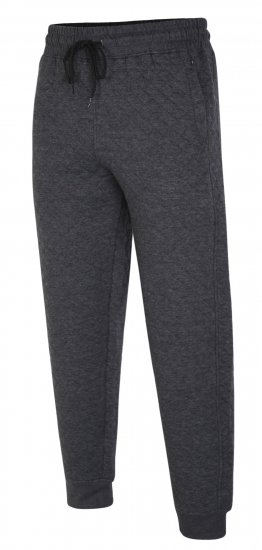 Kam Jeans 238 Quilted Jersey Joggers Charcoal - Sweatbukser og-shorts - Sweatbukser og Sweatshorts 2XL-12XL