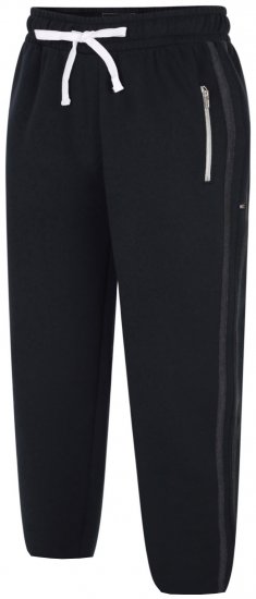 Kam Jeans 239 Stripe Jogger Black - Sweatbukser og-shorts - Sweatbukser og Sweatshorts 2XL-12XL