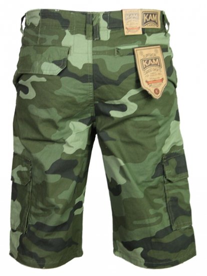 Kam Jeans 330 Cargoshorts Camo - Shorts - Store shorts - W40-W60