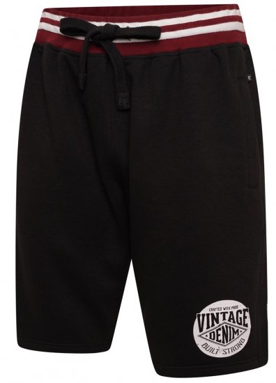 Kam Jeans 3309 Vintage Denim Jog Shorts Black - Sweatbukser og-shorts - Sweatbukser og Sweatshorts 2XL-12XL