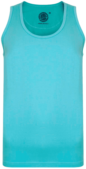Kam Jeans 500 Tank Top Aqua - T-skjorter - Store T-skjorter - 2XL-14XL