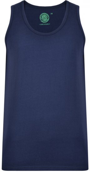 Kam Jeans 500 Tank Top Navy - T-skjorter - Store T-skjorter - 2XL-14XL