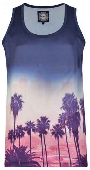 Kam Jeans 5250 Tank Top Navy - T-skjorter - Store T-skjorter - 2XL-14XL