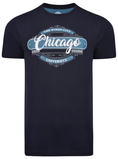 Kam Jeans 5253 T-shirt Navy - T-skjorter - Store T-skjorter - 2XL-14XL