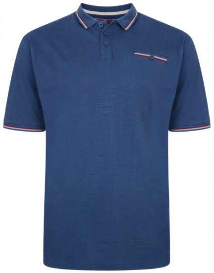 Kam Jeans 5291 Polo Denim - Polo- & piqueskjorter - Poloskjorte i store størrelser - 2XL-8XL