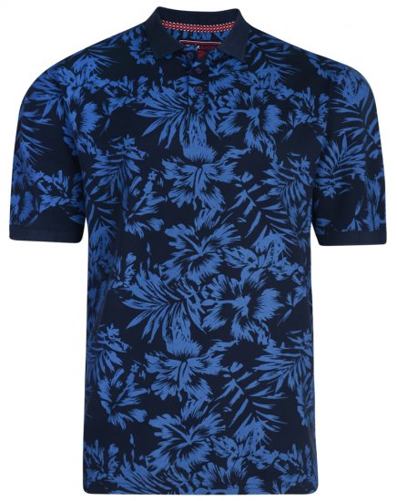 Kam Jeans 5295 Polo Navy - Polo- & piqueskjorter - Poloskjorte i store størrelser - 2XL-8XL