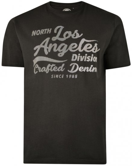 Kam Jeans 5302 T-shirt Black - T-skjorter - Store T-skjorter - 2XL-14XL