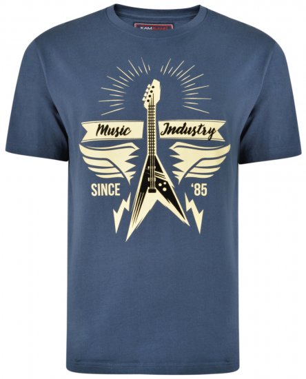 Kam Jeans 5303 T-shirt Insignia - T-skjorter - Store T-skjorter - 2XL-14XL