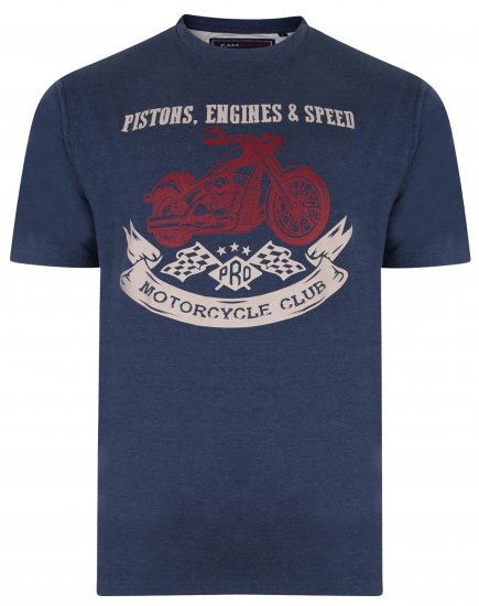 Kam Jeans 5351 Piston Motors Club T-shirt Insignia - T-skjorter - Store T-skjorter - 2XL-14XL