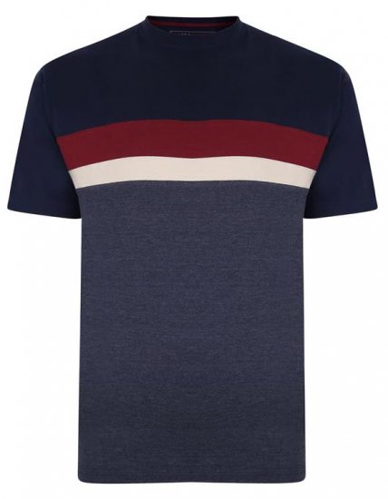 Kam Jeans 5356 Cut&Saw T-shirt Navy - T-skjorter - Store T-skjorter - 2XL-14XL