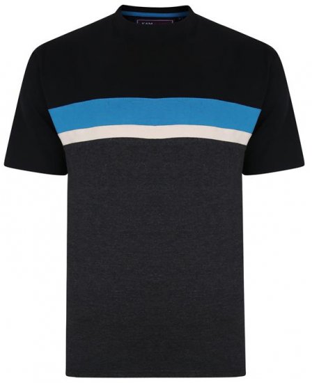 Kam Jeans 5356 Cut&Saw T-shirt Black - T-skjorter - Store T-skjorter - 2XL-14XL