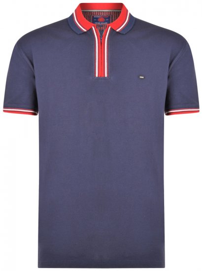 Kam Jeans 5409 Polo Navy - Polo- & piqueskjorter - Poloskjorte i store størrelser - 2XL-8XL