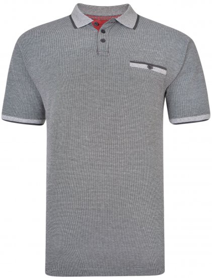 Kam Jeans 5416 Polo Black - Polo- & piqueskjorter - Poloskjorte i store størrelser - 2XL-8XL
