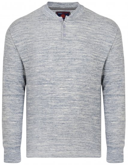 Kam Jeans 5424 Button collar Sweatshirt - Gensere og Hettegensere - Store hettegensere - 2XL-14XL